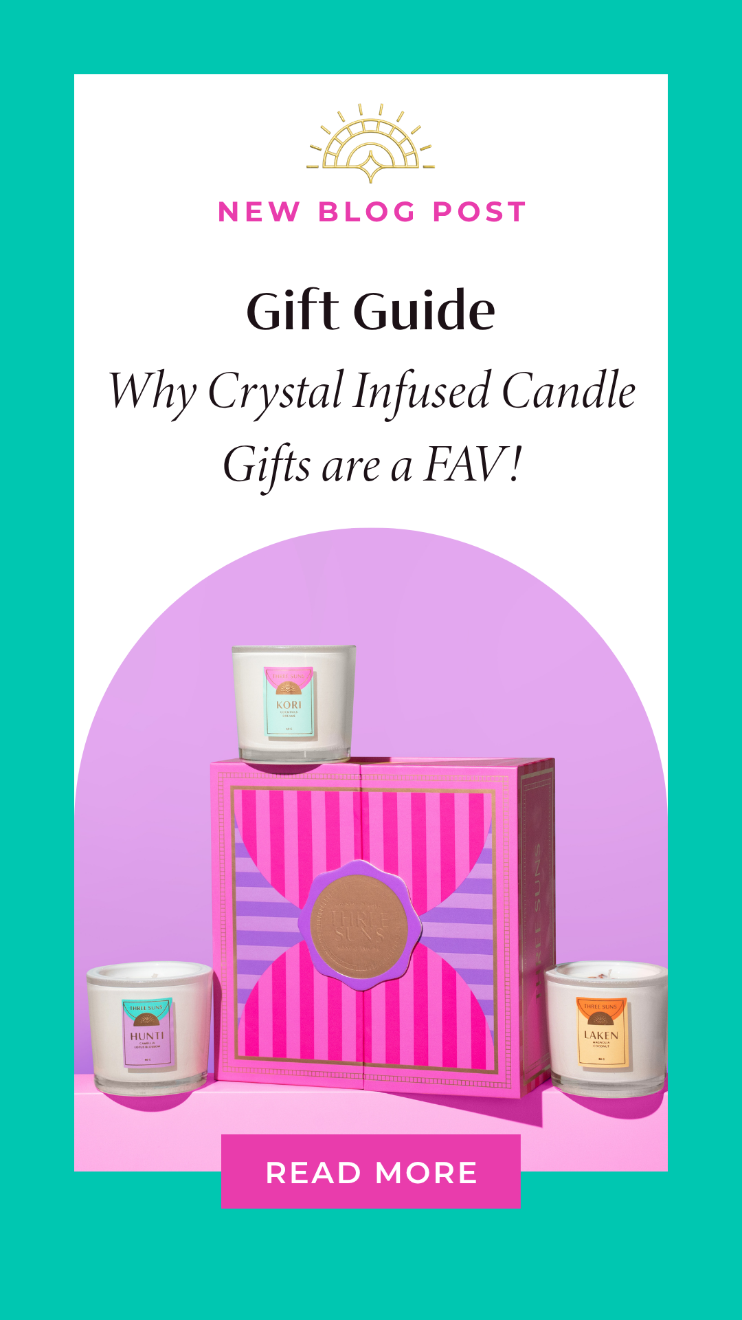 Crystal-infused candles Australia - Three Suns Australian made wellness candles