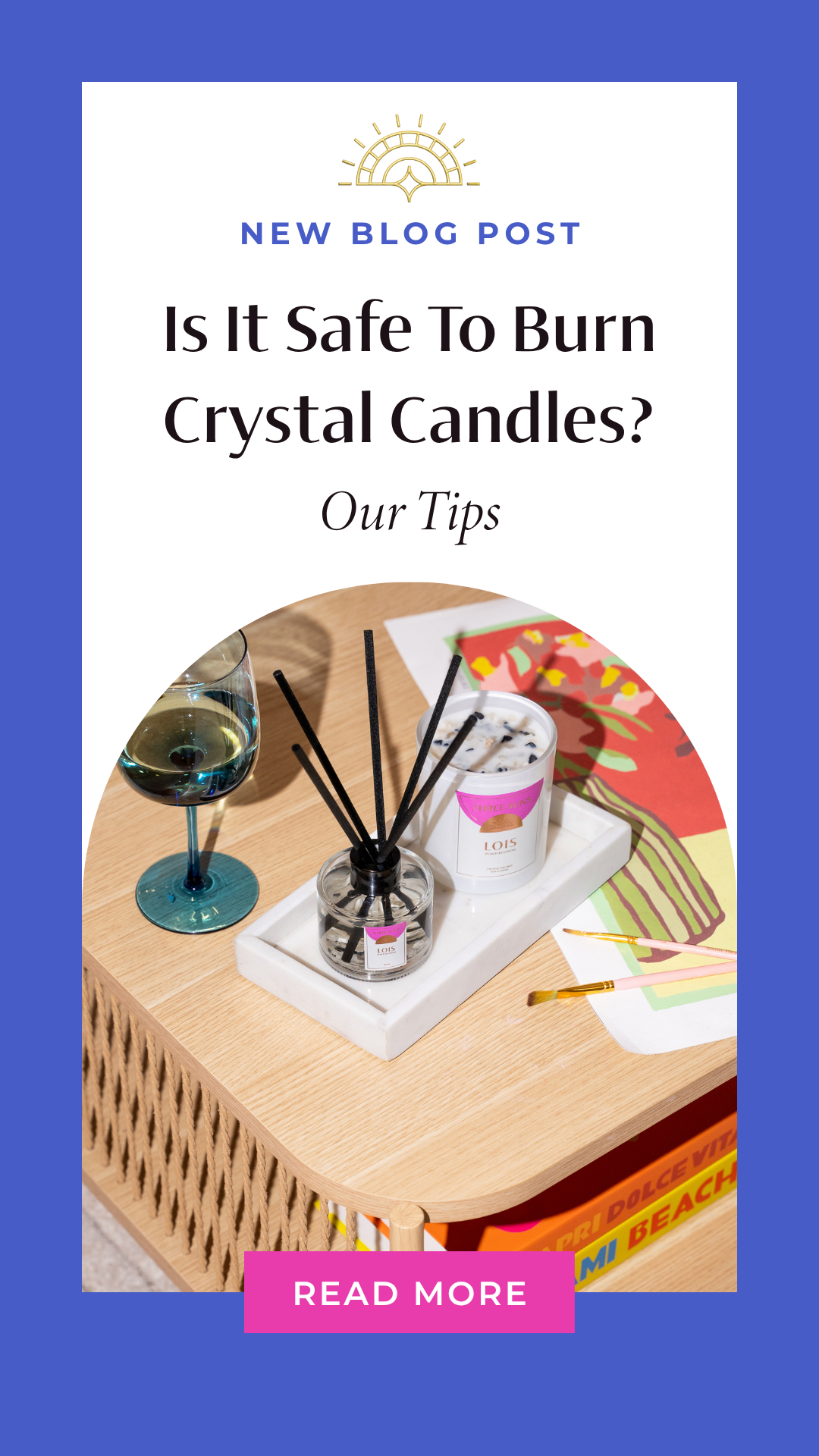 Luxury crystal candle and diffuser