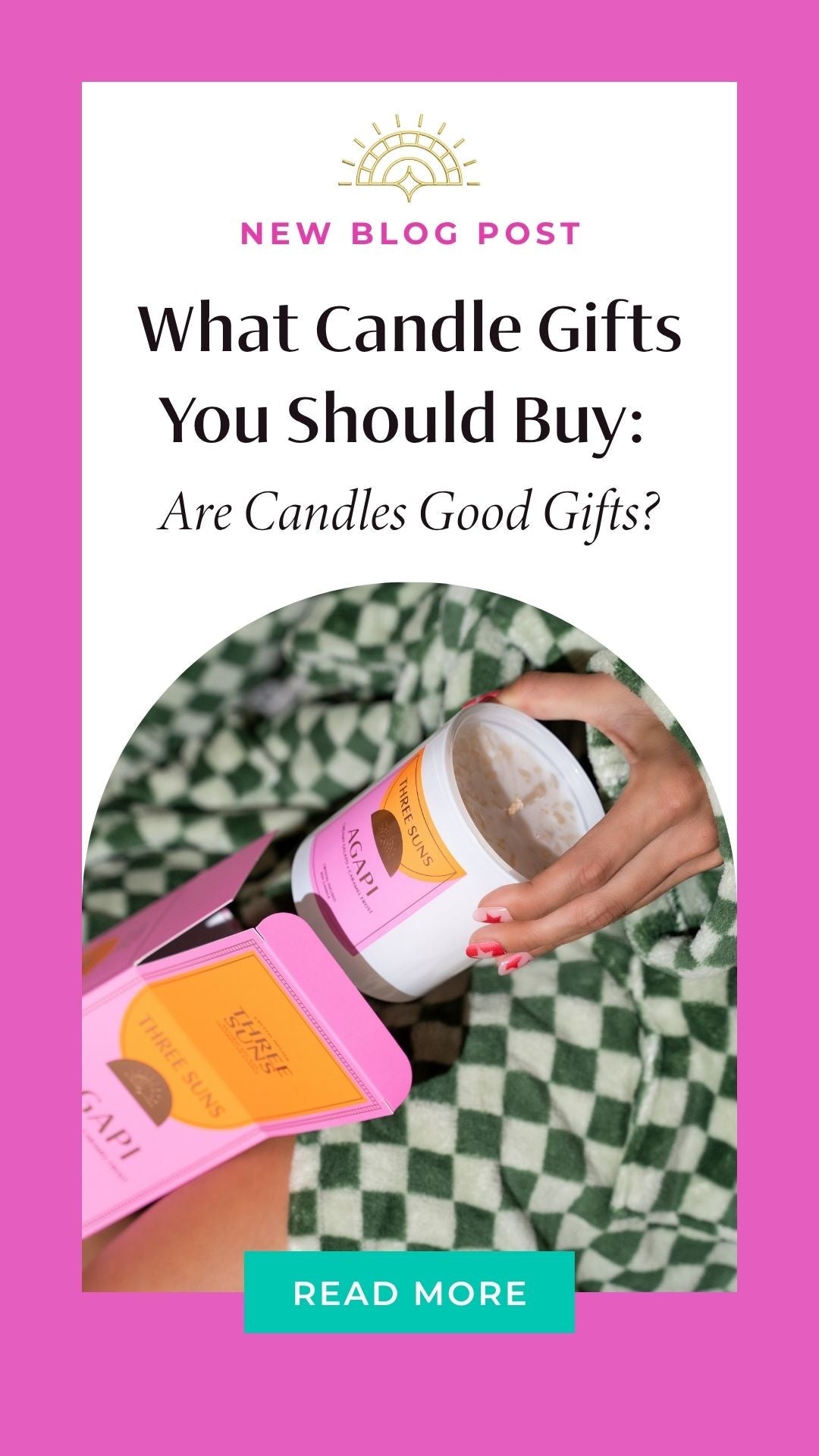Crystal candle in a vanilla and caramel scent