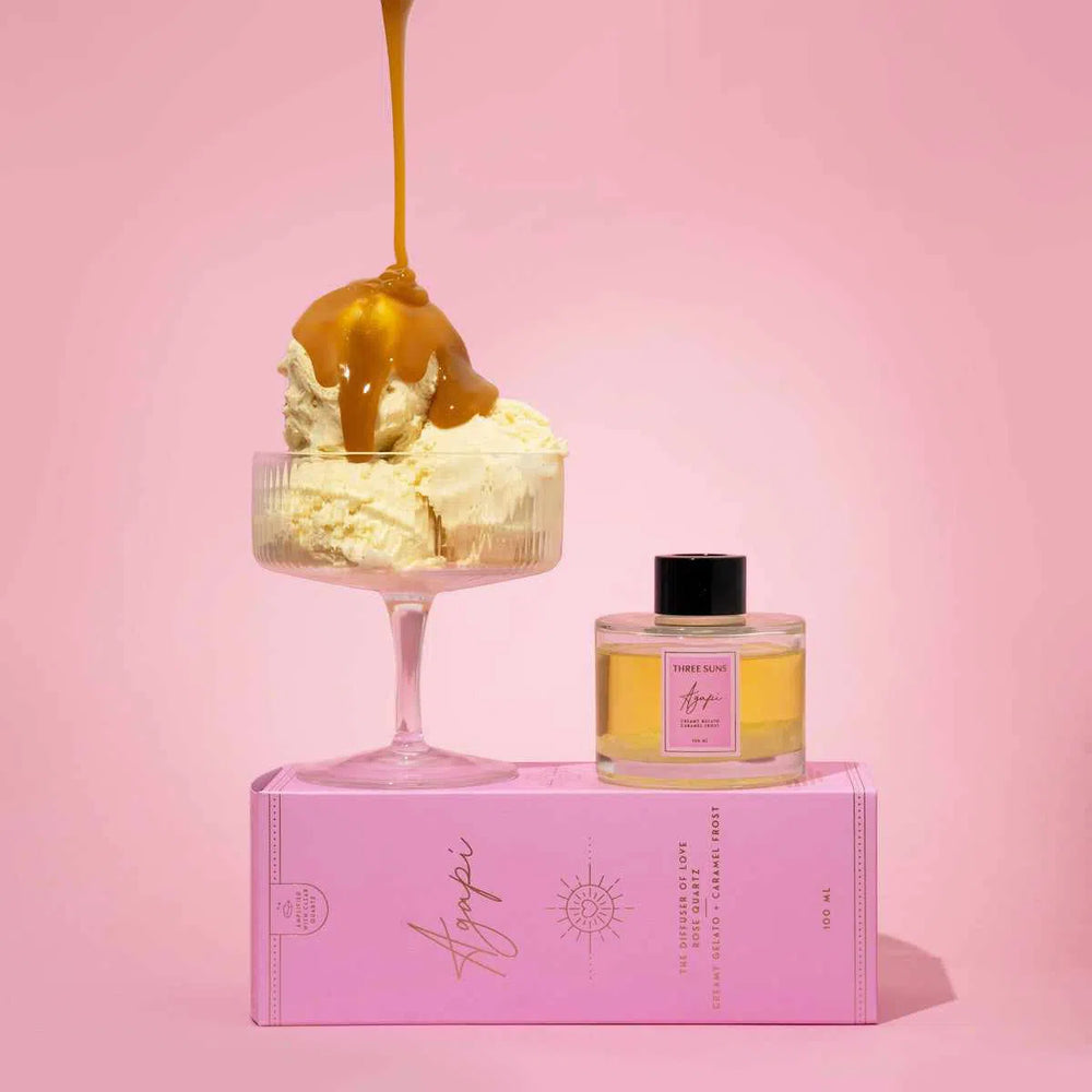 
                      
                        Agapi' | 100ml Diffuser Of Love | Creamy Vanilla Gelato + Caramel Frost-Diffuser-ThreeSuns
                      
                    