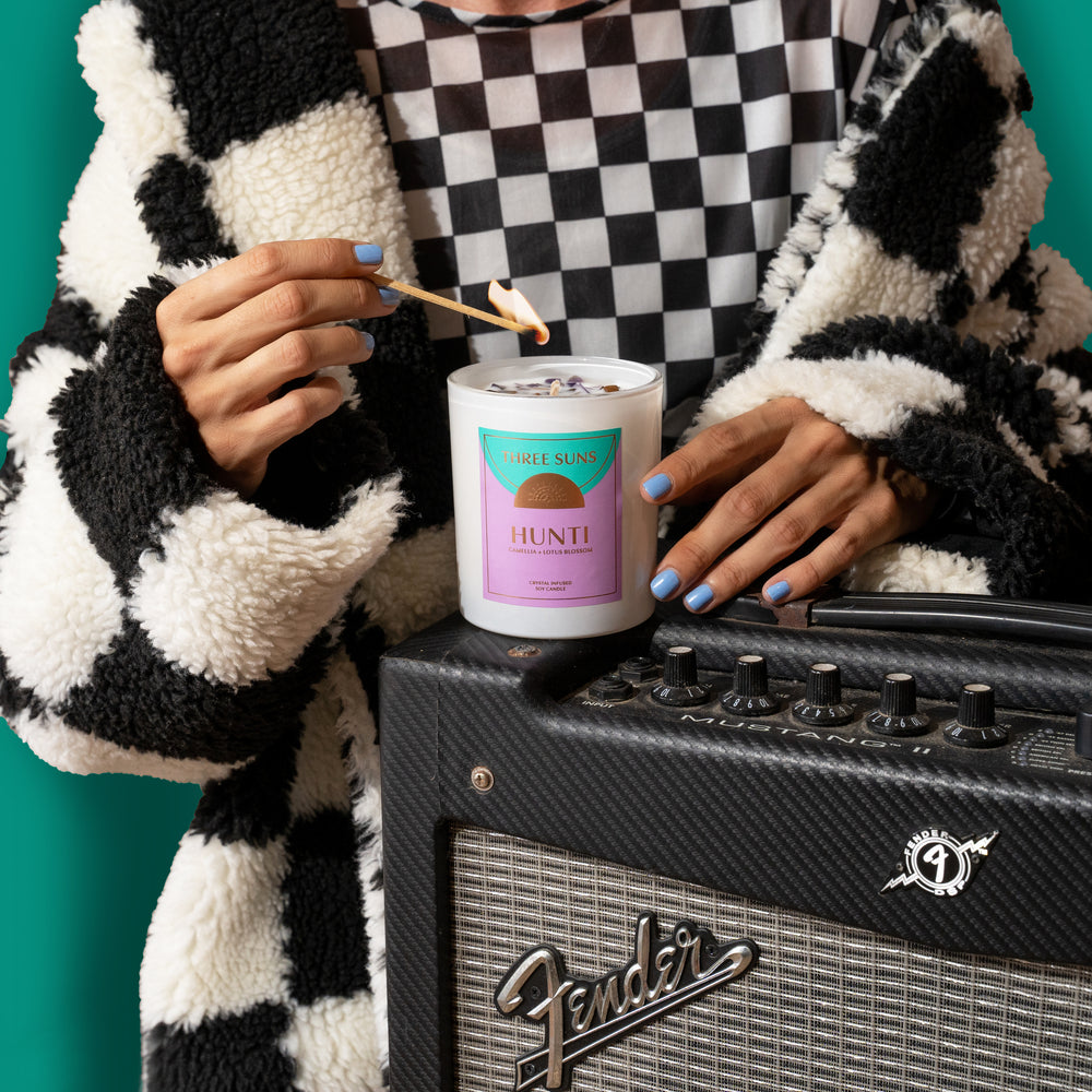 Hunti' | Candle of Tranquility | Camellia + Lotus Blossom