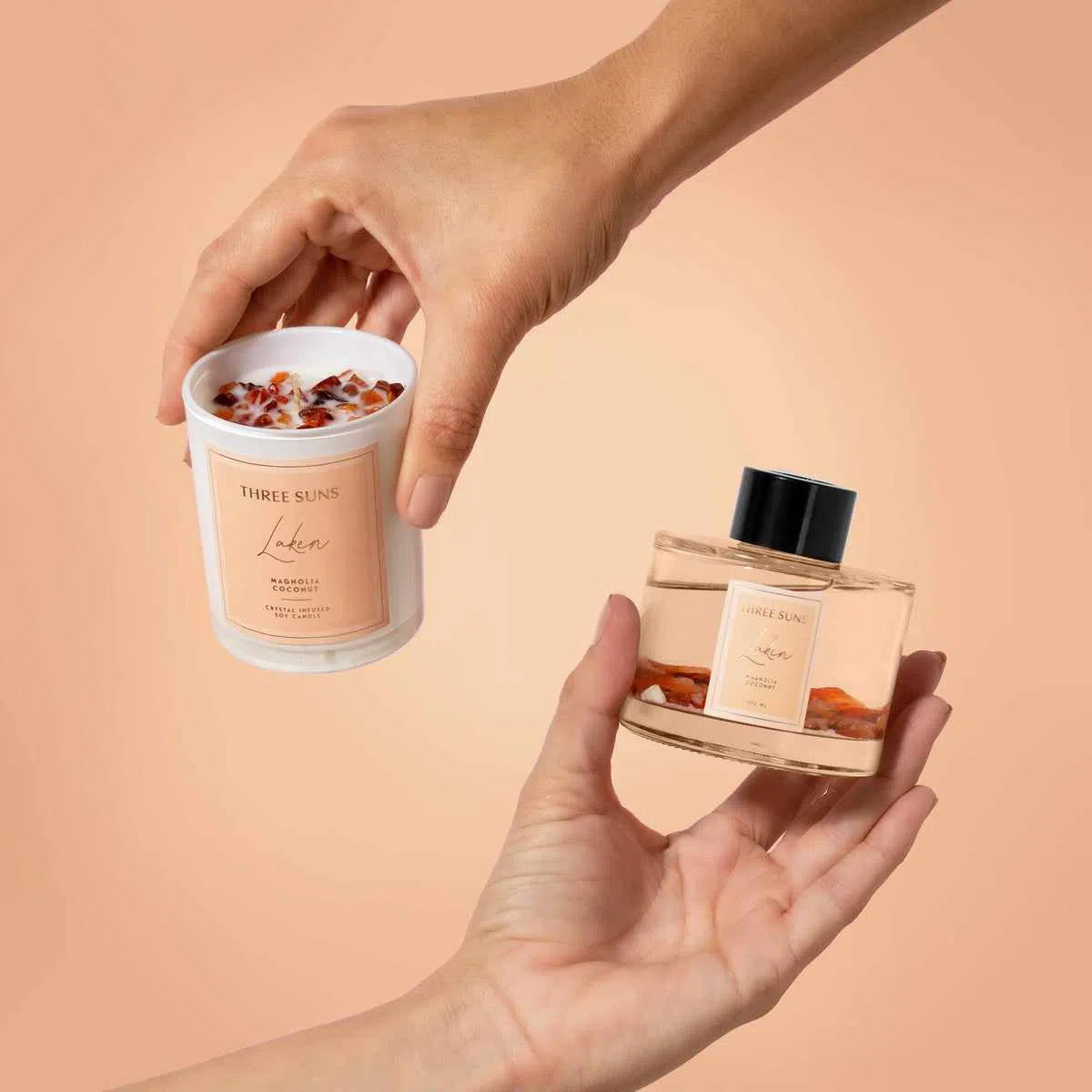 Laken | 100ml Diffuser of Positivity | Magnolia + Coconut-Diffuser-ThreeSuns