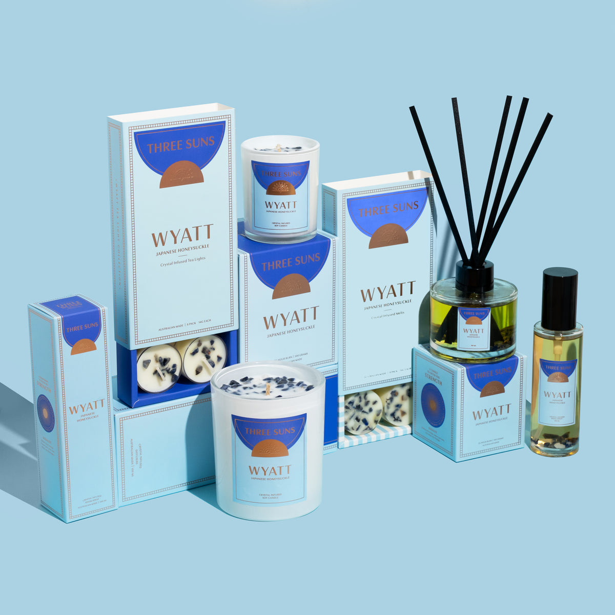 Wyatt Crystal Infused Diffuser | Best Crystal Candles Australia – ThreeSuns