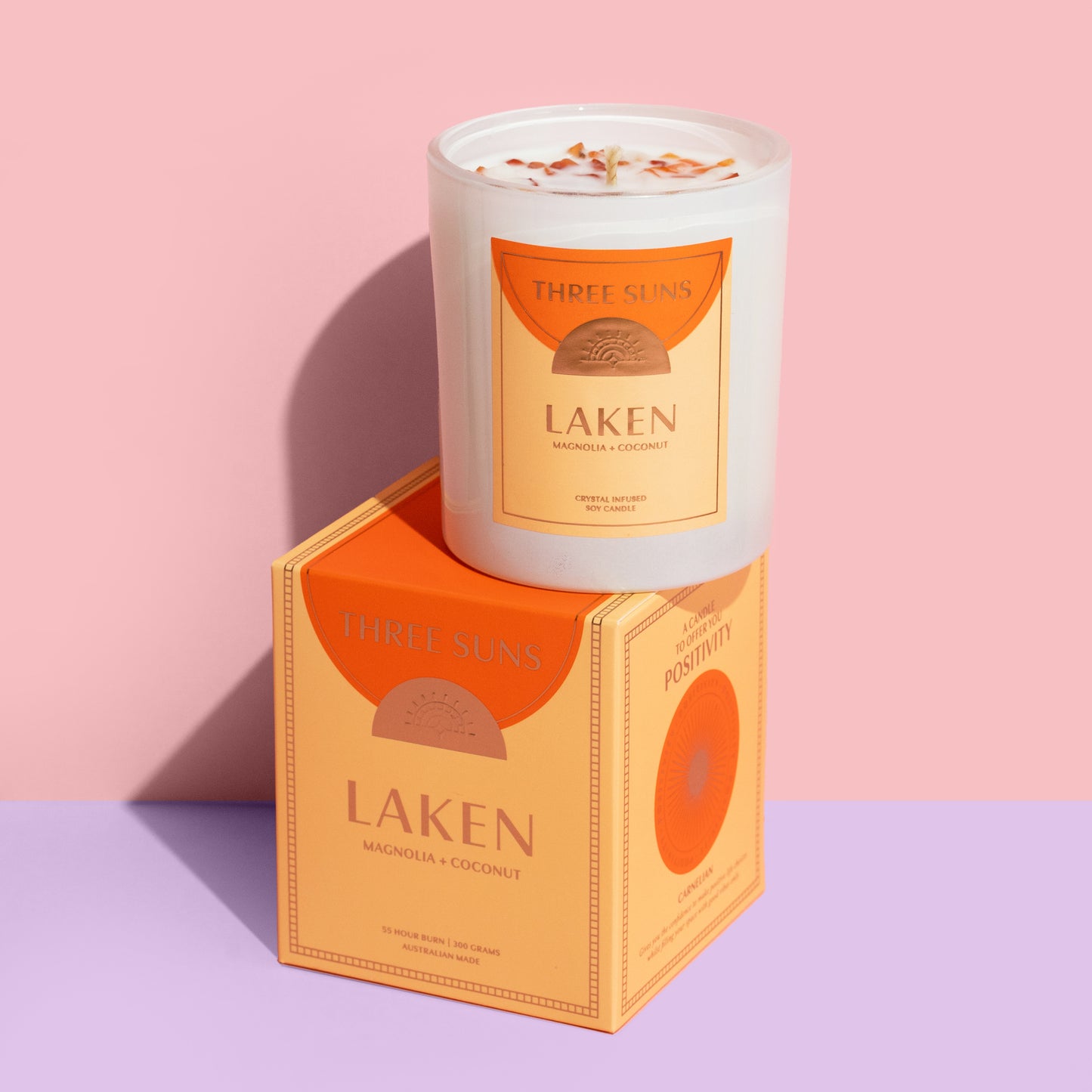 Laken | Candle of Positivity | Magnolia + Coconut