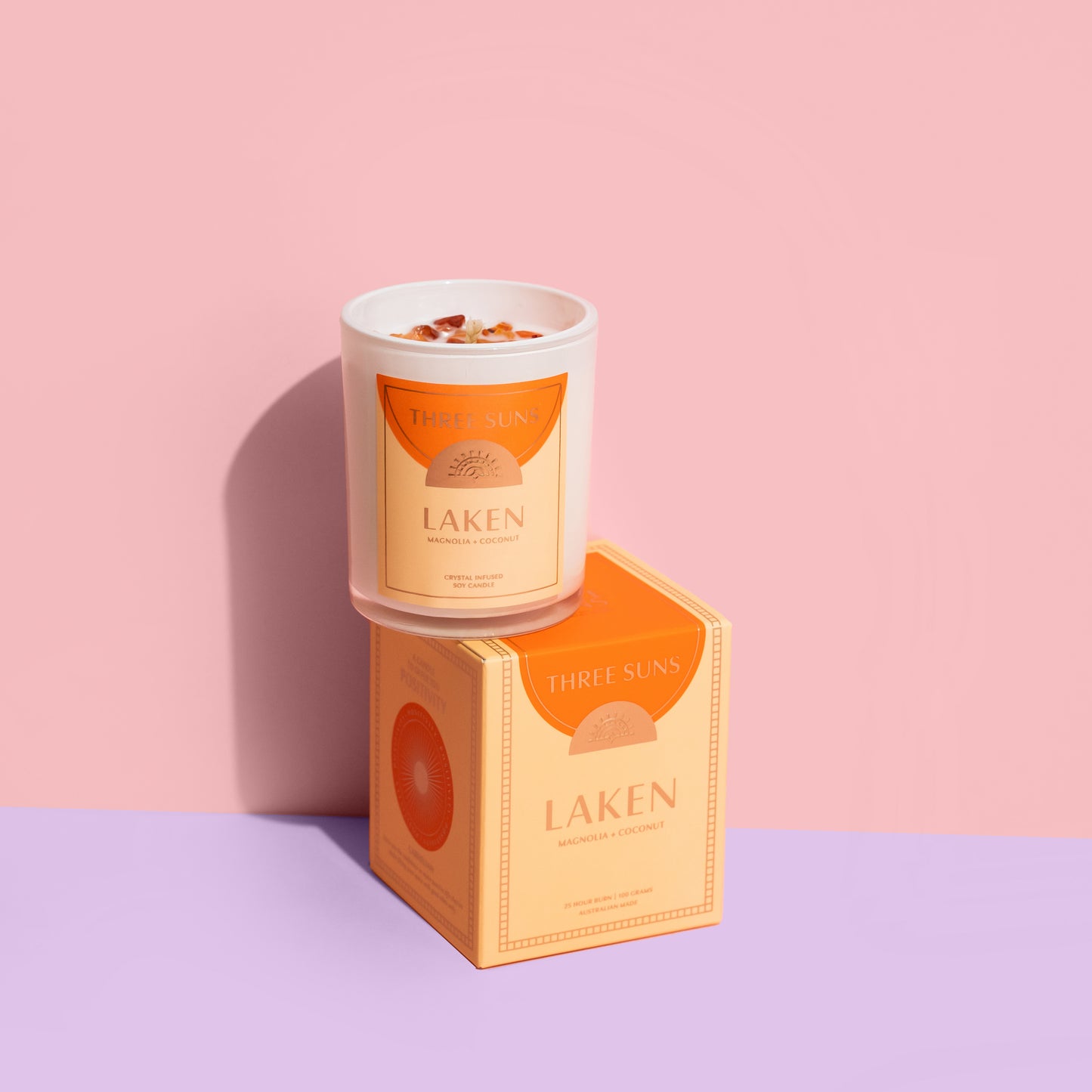 Laken | Mini Candle of Positivity | Magnolia + Coconut