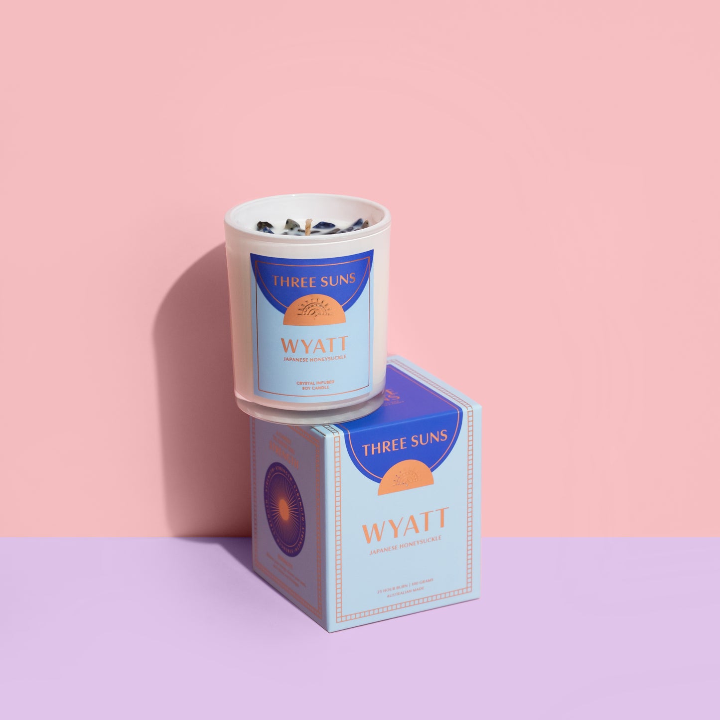 Wyatt | Mini Candle of Strength | Japanese Honeysuckle
