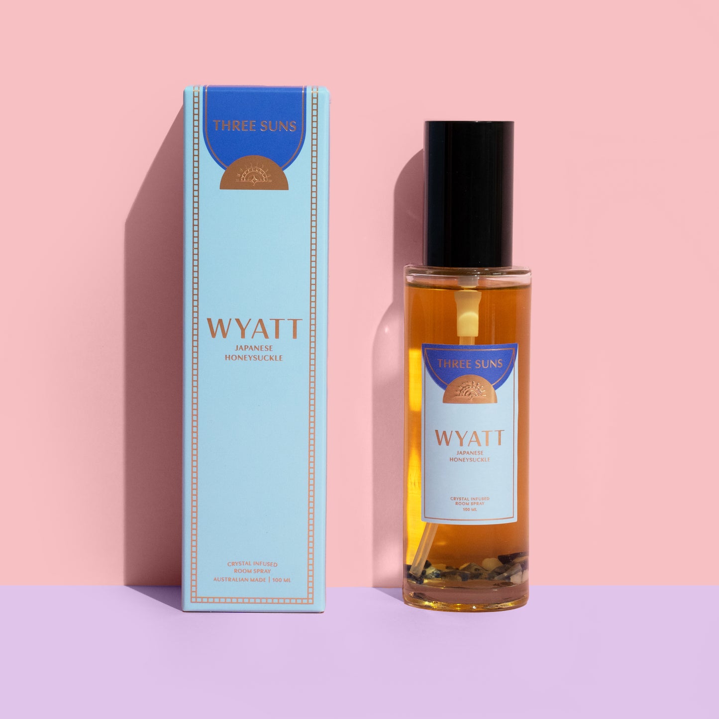 Wyatt | 100ml GLASS Crystal Room Spray Of Strength | Japanese Honeysuckle