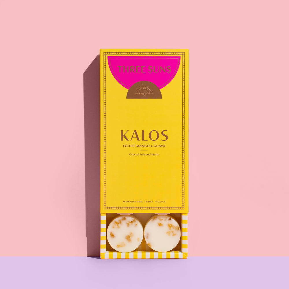 Kalos | Lychee Mango + Guava Soy Wax Melts Box of 8