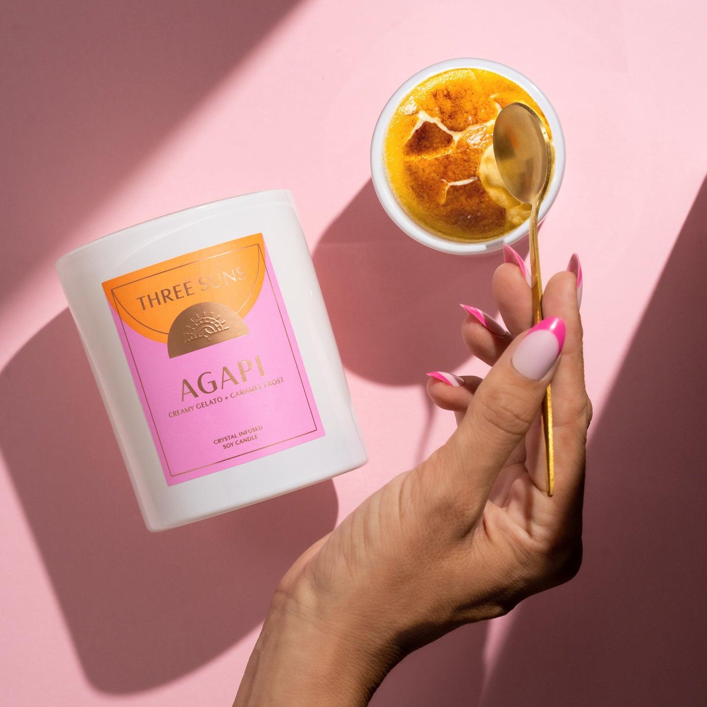 Agapi' | Candle of Love | Creamy Vanilla Gelato & Caramel Frosting