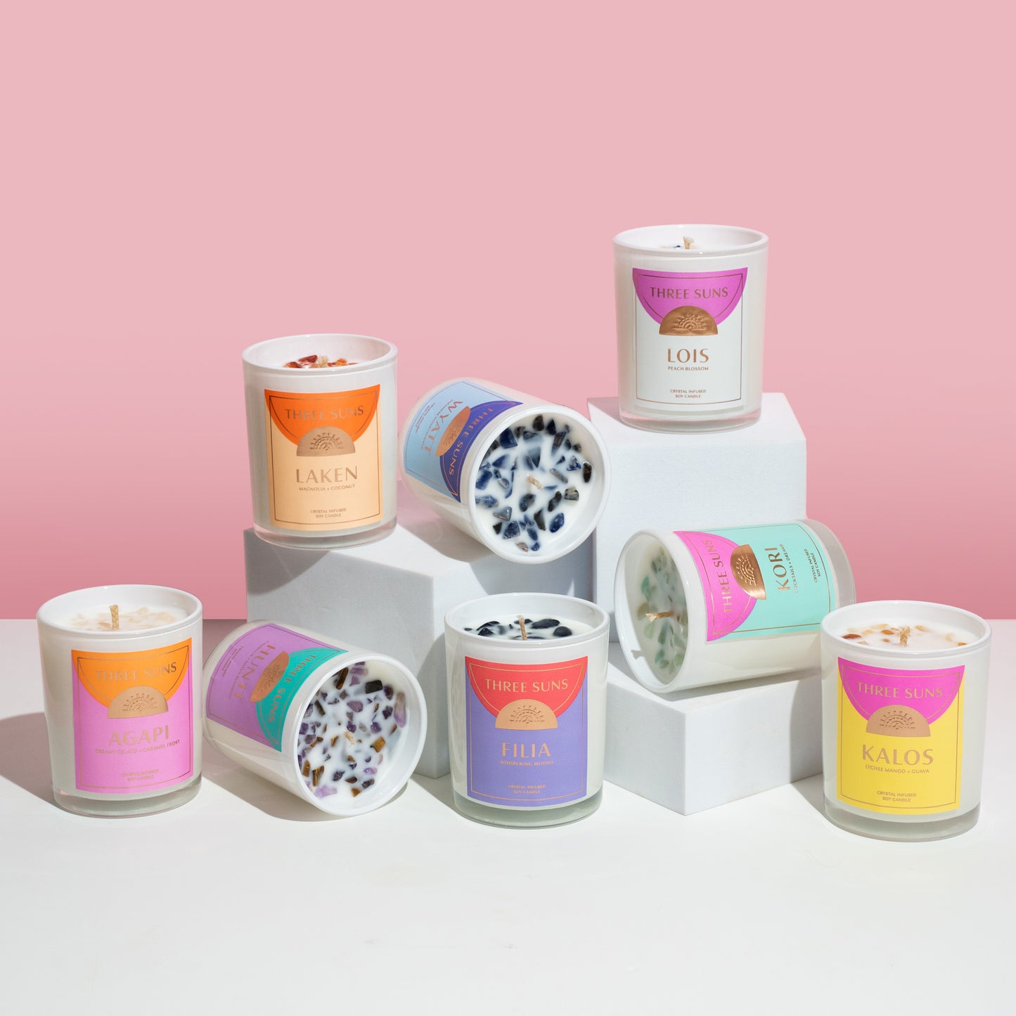Agapi' | Mini Candle of Love | Creamy Vanilla Gelato & Caramel Frosting