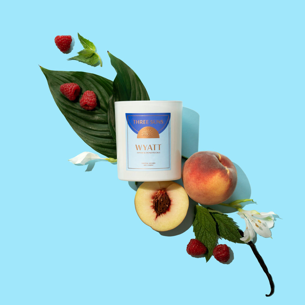 
                      
                        Wyatt | Candle of Strength | Japanese Honeysuckle
                      
                    