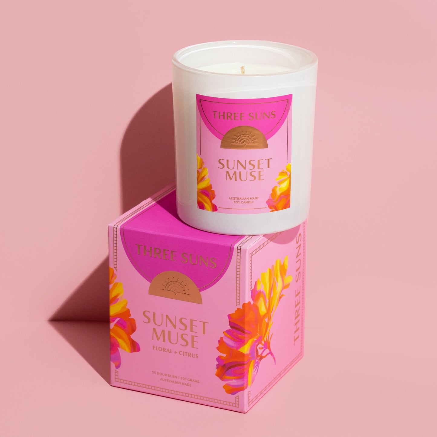 Sunset Muse 300g Candle | Zesty Mandarin
