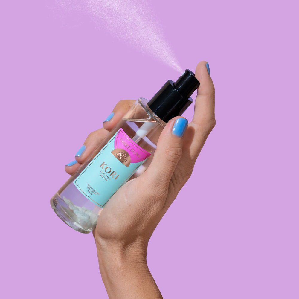 
                      
                        Kori' | 100ml GLASS Crystal Room Spray Of Hope | Cocktails + Dreams
                      
                    