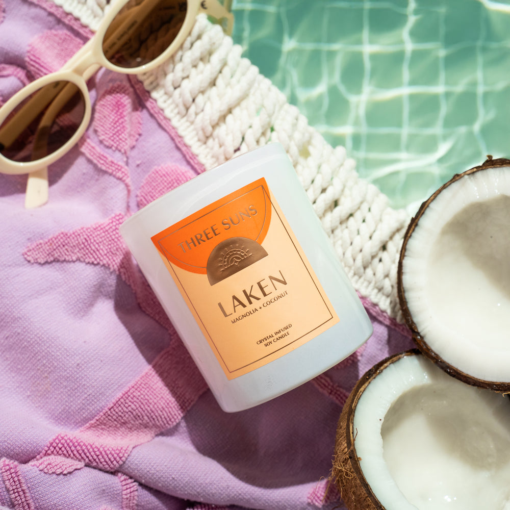 
                      
                        Laken | Candle of Positivity | Magnolia + Coconut
                      
                    