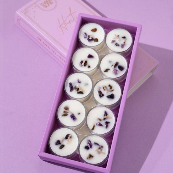 Hunti | Camellia + Lotus Blossom Soy Tealight Box of 10 - ThreeSuns