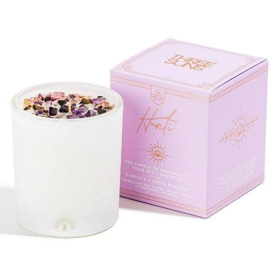 Hunti' | The Candle of Tranquility | Camellia + Lotus Blossom - ThreeSuns